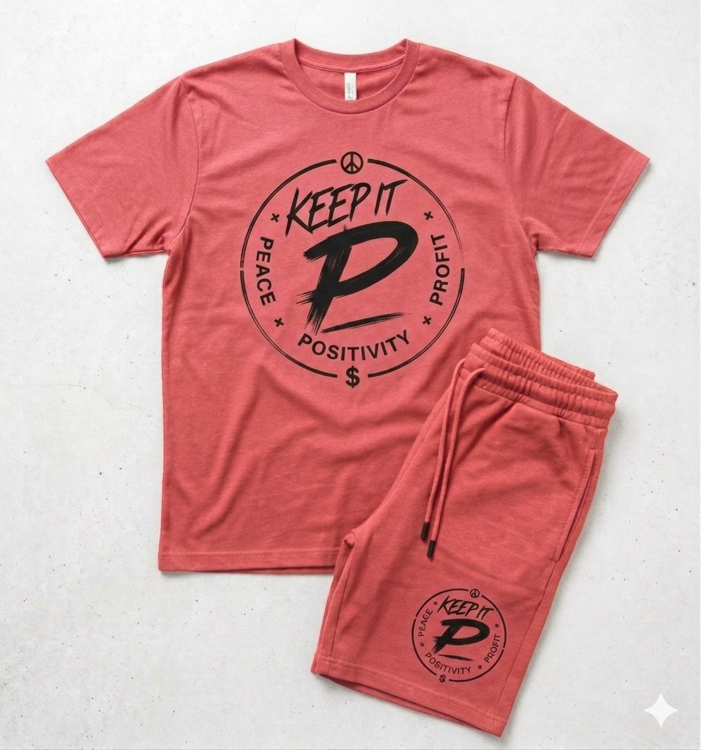 Pink Keep it P Short Set