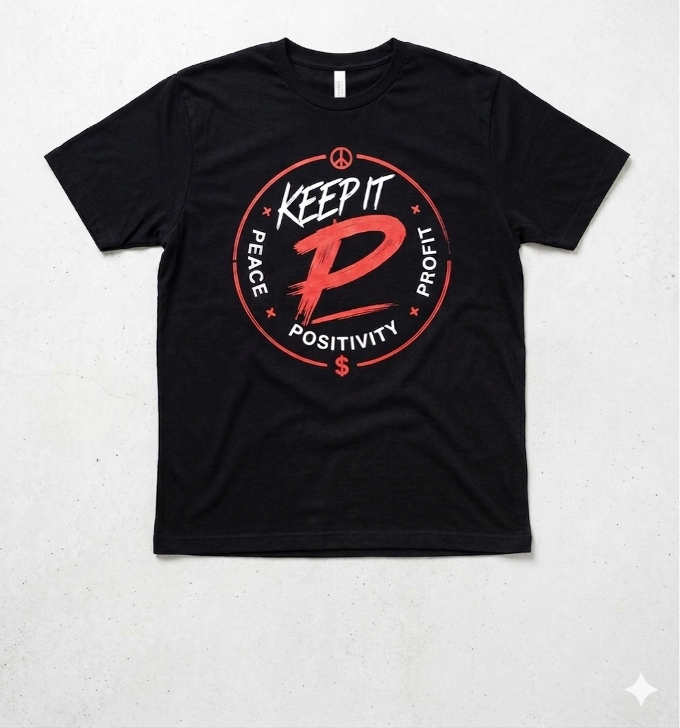 Black Keep it P Shirt
